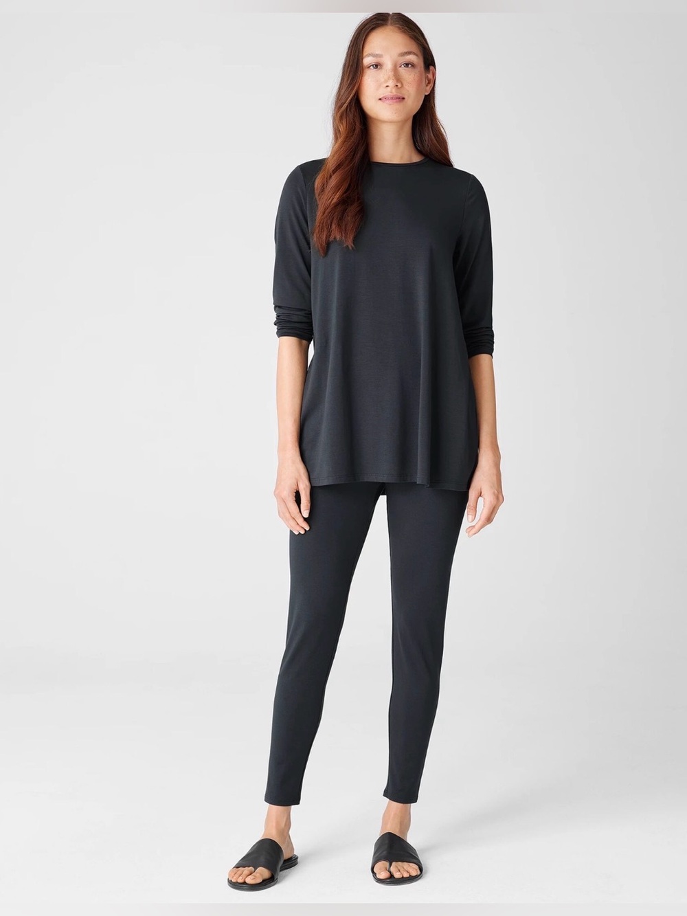 NEW Eileen Fisher Black Leggings Pants XS 713